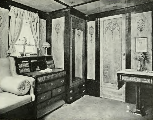 Interior of a suite on the Kronprinzessin Cecilie.